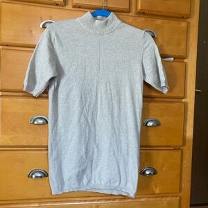 Basler Beige Mockneck Wool Sweater Size L